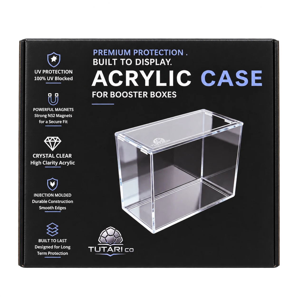 Booster Box Case — Tutari Co acrylic case packaging
